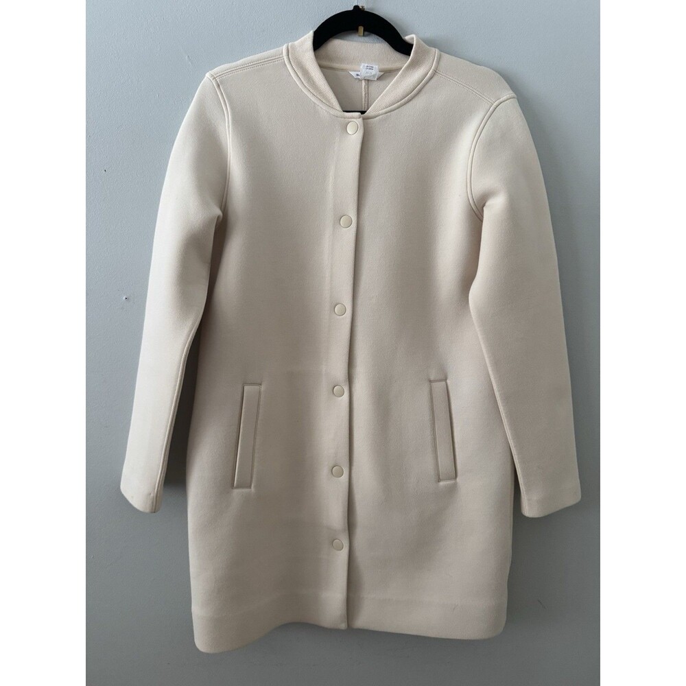 Club Monaco Soft Cream Long Jacket Size Medium Classic Designer *Read*